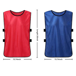 Scrimmage Team Soccer Pinnies Vests Jerseys with Belt for Men Breathable <b>Training</b> <b>Bibs</b> Multi Sport Practice Jerseys Basketball - Product Image 6