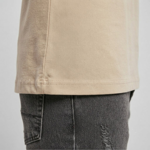 เสื้อยืดคอกลมแขนสั้นทรงปกติสำหรับผู้ชาย สีพื้น ผ้าฝ้ายเจอร์ซีย์ ลำลอง เรียบง่าย คอวี ผ้าถักย้อมสีพื้น - Product Image 6