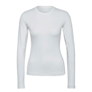 Camiseta de manga larga para mujer, corte ajustado, ligera, elástica, con cuello redondo - Product Image 1