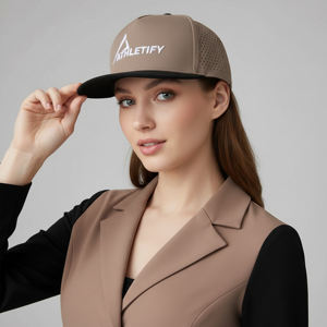 Gorra de Béisbol Deportiva con Logotipo Personalizado, Impresión Digital, Tejido de Sarga Transpirable de 5 Paneles, Ajustable, con Cierre a Presión - Product Image 1