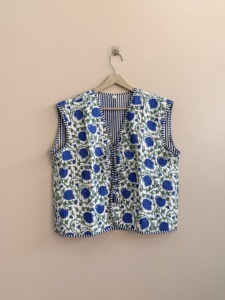 Chaleco Ligero de Algodón con Estampado Floral, Transpirable y Ecológico, Estilo Urbano para Mujer - Product Image 1