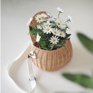 <b>Small</b> wicker bicycle <b>basket</b> Handmade Storage <b>Basket</b> Wholesale eco-friendly Made in Vietnam Ready to stock - Product Image 6