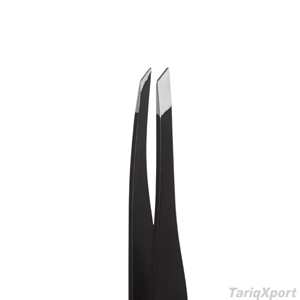 Pince à épiler professionnelle en acier inoxydable incurvée avec pointe fine pour l'épilation du visage et des cils - Product Image 3