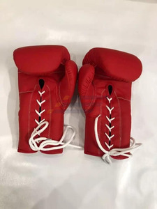 Conjunto de Boxeo de Cuero Vacuno Genuino de Alta Calidad, Color Rojo, Conjuntos de Boxeo Originales de Cuero Genuino - Product Image 6