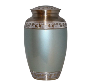 Urna Funeraria de Latón para Cenizas Humanas - Urna Funeraria con Diseño Floral Grabado, Recuerdo Conmemorativo para Cenizas de Adultos - Product Image 6