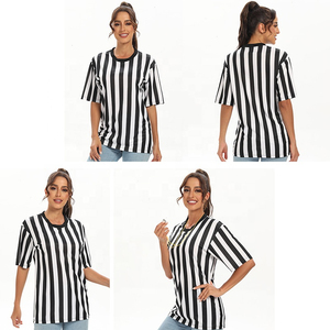 Camiseta de árbitro de fútbol para mujer y hombre, cuello redondo, camiseta deportiva de fútbol, camiseta de árbitro, jersey personalizable de alta calidad - Product Image 3