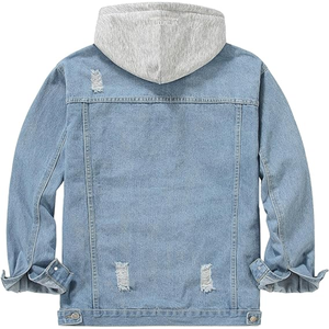 Chaqueta de Mezclilla de Invierno con Parches de Estilo Nuevo para Hombre, Logotipo Personalizado, Detalle de Botones, Algodón/Poliéster, Resistente al Viento, OEM Haus Industries - Product Image 2