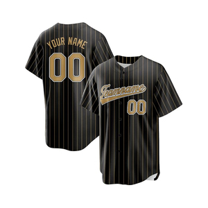 Maillot de baseball en polyester 100% avec impression par sublimation, nom et numéro du joueur brodés, séchage rapide, uniforme d'équipe - Product Image 1
