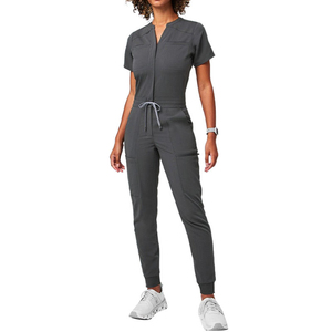 Cheap Price Medical Female <b>Nurse</b> <b>Scrubs</b> Uniforms Sets Spandex Jogger Jumpsuit Workwear For Doctors And Staff Nursing Suit - Product Image 3