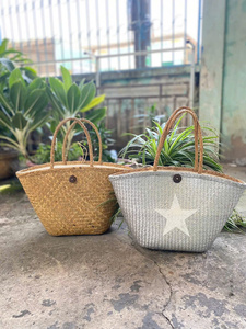 Cestas Multifuncionales Vintage de Jacinto de Agua Tejidas a Mano, Ecológicas y Económicas, con Asa Cómoda para el Dormitorio - Product Image 3