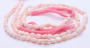 ลูกปัดโอปอลสีชมพูธรรมชาติทรงก้อนเรียบขนาด 5-6 มม. ลูกปัดพลอยโอปอลสีชมพูไม่สม่ำเสมอ 13 นิ้ว ลูกปัดโอปอลสีชมพูธรรมชาติทรงเรียบ - Product Image 4