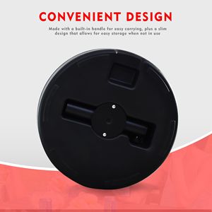 Base per Ombrellone da Patio Rotonda da 20 Pollici, Riempibile con Acqua fino a 46 LBS, Resistente e Robusta per Uso Esterno - Product Image 5