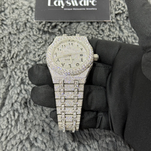 Reloj Mecánico Clásico Unisex Personalizado de Acero Inoxidable, Resistente al Agua, con Cristal de Diamantes Moissanite, Estilo Vintage de Lujo - Product Image 6