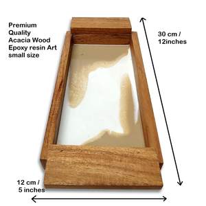 Bandeja de Servir de Madera para Cocina, Té y Café, Bandejas Rectangulares Elegantes y Decorativas para Hotel y Cafetería en Venta - Product Image 6