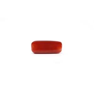 Natural Red Coral Oval Cabochon Loose Gemstone 5.42 Carat Certified Wholesale - Product Image 2