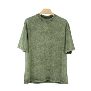 เสื้อยืดลายฟอกสีแบบขายส่งปี 2026 น้ำหนัก 250 กรัม เสื้อยืดโอเวอร์ไซส์สไตล์ดิสเทรสสำหรับผู้ชาย ผ้าฝ้าย 100% เสื้อยืดลายฟอกสี รับทำโลโก้ ดีไซน์ใหม่ - Product Image 2