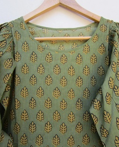 Nueva llegada verde verano Tress impreso mujeres Mini Maxi Vestido de manga larga Mini Maxi escote redondo Mini Maxi vestido para las mujeres - Product Image 3