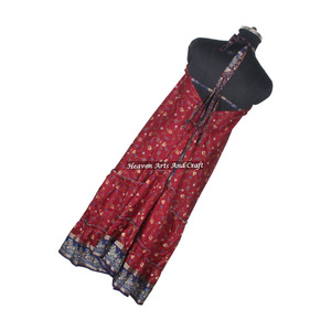 Indian Wholesale Traditional New Vintage Silk Saree Dress For <b>Ladies</b> Stylish Floral Printed Dress Printed Colorful Casual Dress - Product Image 5
