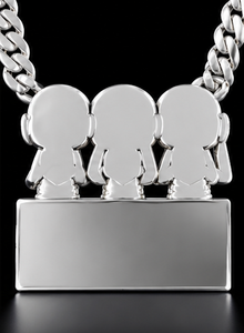 Colgante de esqueleto de moissanita chapado en oro personalizado, dije de letra con nombre de plata de ley 925, joyería hip hop para fiesta - Product Image 4
