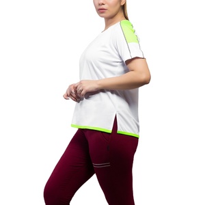 เสื้อยืดถักผู้หญิงคุณภาพสูงสำหรับฤดูร้อน ผลิตจากโรงงานขายส่ง รับสกรีนโลโก้ พิมพ์ลายดิจิตอล ผ้าฝ้าย 100% แห้งเร็ว - Product Image 6