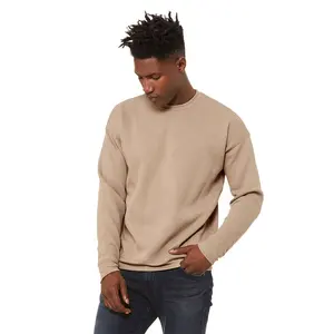 Bella Canvas 52% Baumwolle, 48% Polyester Drop-Shoulder-Sweatshirts übergroßer, individuell gestickter Pullover mit Rundhals ausschnitt