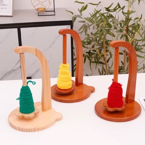 <b>Wooden</b> Yarn Holder Knitting Crochet Yarn <b>Ball</b> Stand Magnetic Rotating Anti Slip Portable <b>Craft</b> Accessory - Product Image 2