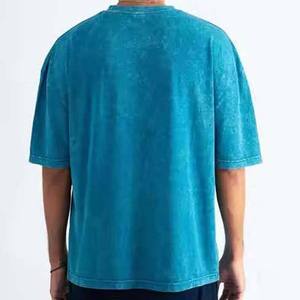 เสื้อยืดผู้ชายทรงหลวมพิมพ์ลายดิจิตอลโลโก้แบบกำหนดเอง ผ้าฝ้ายทอ 100% เป็นมิตรกับสิ่งแวดล้อม ระบายอากาศได้ดี น้ำหนัก 220 กรัม สไตล์ไฮสตรีท - Product Image 6