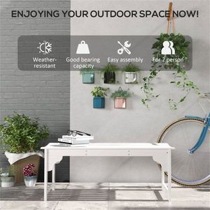 Banc de jardin extérieur élégant, mobilier de patio pour une assise confortable - Product Image 6