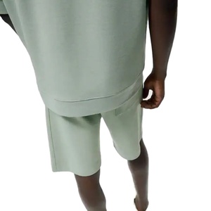 Nouveau T-shirt Oversize Unisexe Col Rond Coupe Boxy en Molleton Lourd Style Décontracté pour Homme – Collection 2026 - Product Image 3