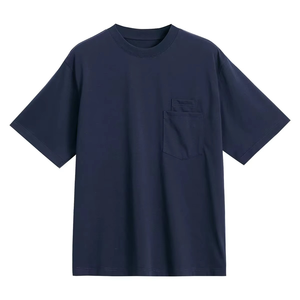 Camiseta de Manga Corta para Hombre, Cuello Redondo, 100% Algodón, Corte Regular, Color Sólido Informal, Tejido de Punto Jersey, Colores Personalizados Disponibles - Product Image 5