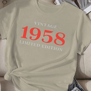 Camiseta cómoda Vintage 1958 Edición Limitada para mujer - Product Image 2