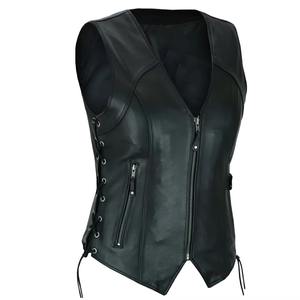 Nouveau design tendance 2026 – Gilet de course moto sans manches pour homme en cuir véritable fabriqué au Pakistan - Product Image 6