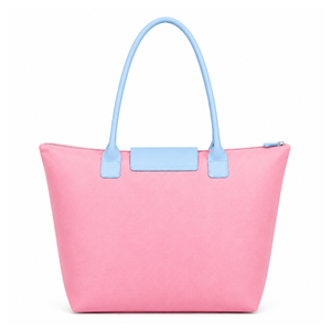 Sac fourre-tout personnalisé Gamma Phi Delta Sorority, bleu ciel et rose, logo brodé, grande capacité, usage quotidien, sac fourre-tout en cuir pour femme - Product Image 3