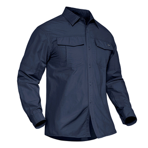 Chemises Polo Tactiques pour Hommes, 3 Boutons, Motif Uni, Tricotées, 100% Haute Qualité, Séchage Rapide, Anti-Plis, Meilleures Ventes - Product Image 2