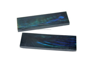 Escama de Cuerno de Búfalo Natural Pulida a Mano con Rayas Amarillas - Recuerdo de Estilo Animal Náutico por Artesanía - Product Image 4