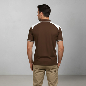 OEM/ODM 100% Cotton Men's Slim Fit for Shirt Custom DTF Printed Logo Quick Dry Short <b>top</b> quality <b>Sleeve</b> 3 Button Knitted - Product Image 2