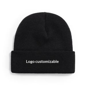 Bonnet unisexe en tricot gaufré avec tissu côtelé extensible, doux et chaud, idéal pour l'hiver et l'usage quotidien en extérieur - Product Image 1