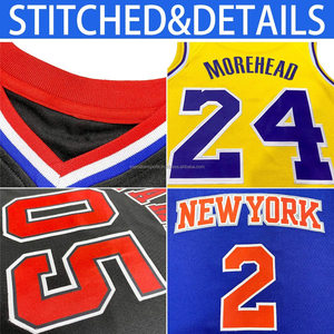 Camisetas de Baloncesto Clásicas Retro Impresas Transpirables de Talla Grande Personalizadas de Alta Calidad, Unisex, 100% Poliéster, Venta al por Mayor - Product Image 6