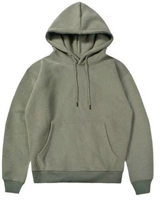 Sweat-shirt décontracté en maille épaisse 260g à épaules tombantes avec capuche et poches, impression logo par transfert thermique - Product Image 5