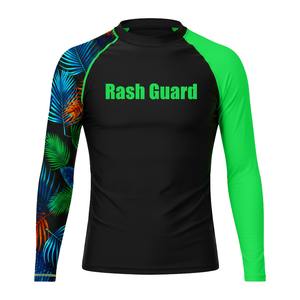 Maillot de bain Rashguard personnalisé pour homme à manches longues, protection UV, en polyester et élasthanne, pour surf et plongée - Product Image 4
