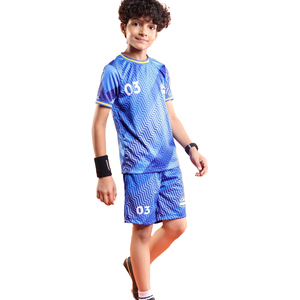Conjunto de Camiseta y Pantalones Cortos de Fútbol para Niños, Uniforme de Fútbol Personalizado por Sublimación, Ropa Deportiva para Equipos Infantiles, Ropa Deportiva Juvenil - Product Image 1