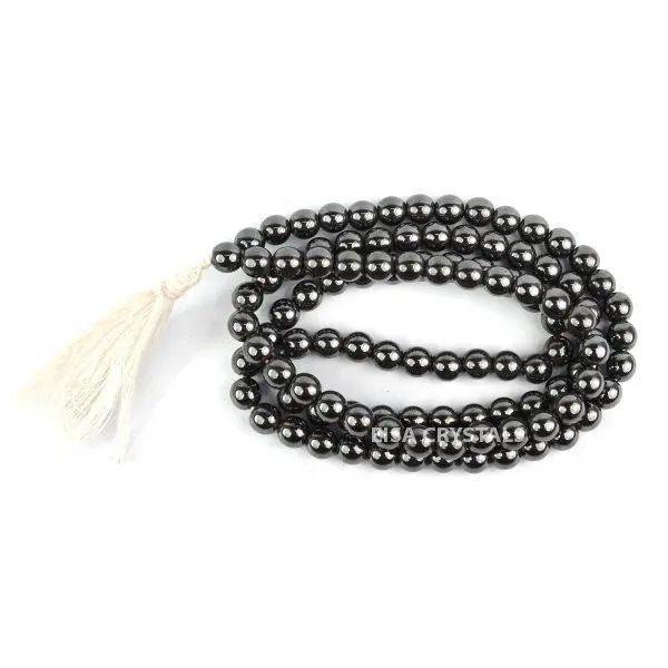 Best Beoordeelde Hematiet Jap Mala Kralen Ketting Kralen 108 Mala Armband Edelsteen Gebed Kralen Healing Steen Meditatie Kristallen Winkel