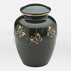 Gold <b>Butterfly</b> Design Cremation Urn for Adult Human Ashes Beautiful Large Brass Classic Urn With Lid Decorative Urn For Adult - Product Image 6