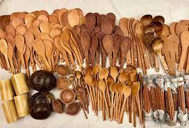 ช้อนไม้มะพร้าวจากโรงงานเวียดนาม สำหรับทำอาหาร ใช้เสิร์ฟ ใช้ในครัวเรือน และร้านอาหาร - Product Image 3