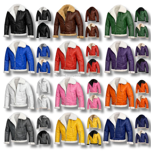 Chaqueta Bomber B-3 Premium de Alta Resistencia |   Abrigo de Piloto RAF de Piel de Oveja Genuina de Doble Cara, Ropa de Invierno de Alto Volumen - Product Image 2