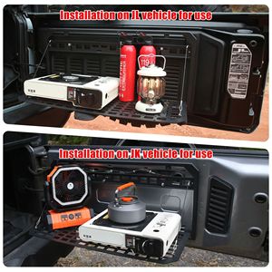 โต๊ะท้ายกระบะแบบพับได้สำหรับ JEEP Wrangler 2007-2018 JK jku 2018-2022 JL JLU โต๊ะกลางแจ้งรองรับยานพาหนะ - Product Image 4