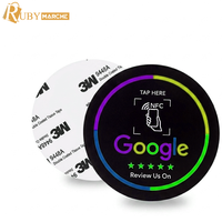 Tarjeta NFC Google 213 de PVC de Alta Calidad con Frecuencia de 13.56MHz y Mini Etiqueta para Mejorar la Reputación Empresarial