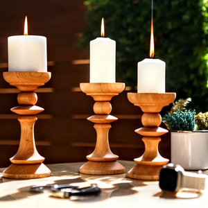 Support de bougie religieux en forme de diamant, écologique, pour hôtel, restaurant, décoration, Noël et utilisations multiples - Product Image 1