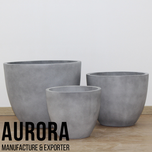 Pots et jardinières en béton et en céramique de différentes tailles, fabriqués au Vietnam, sur mesure, avec logo. - Product Image 2