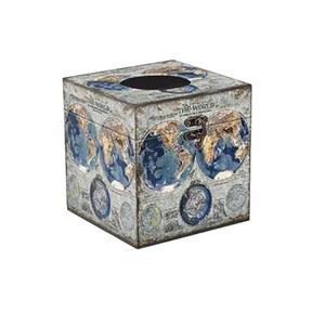 Boîte à mouchoirs rectangulaire en bois massif marron pour comptoirs de salle de bain, commodes, tables de nuit, salons et bureaux - Product Image 4